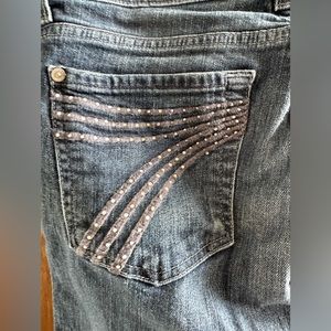 7 for all mankind dojo 28 crystal pocket 29.5 inseam